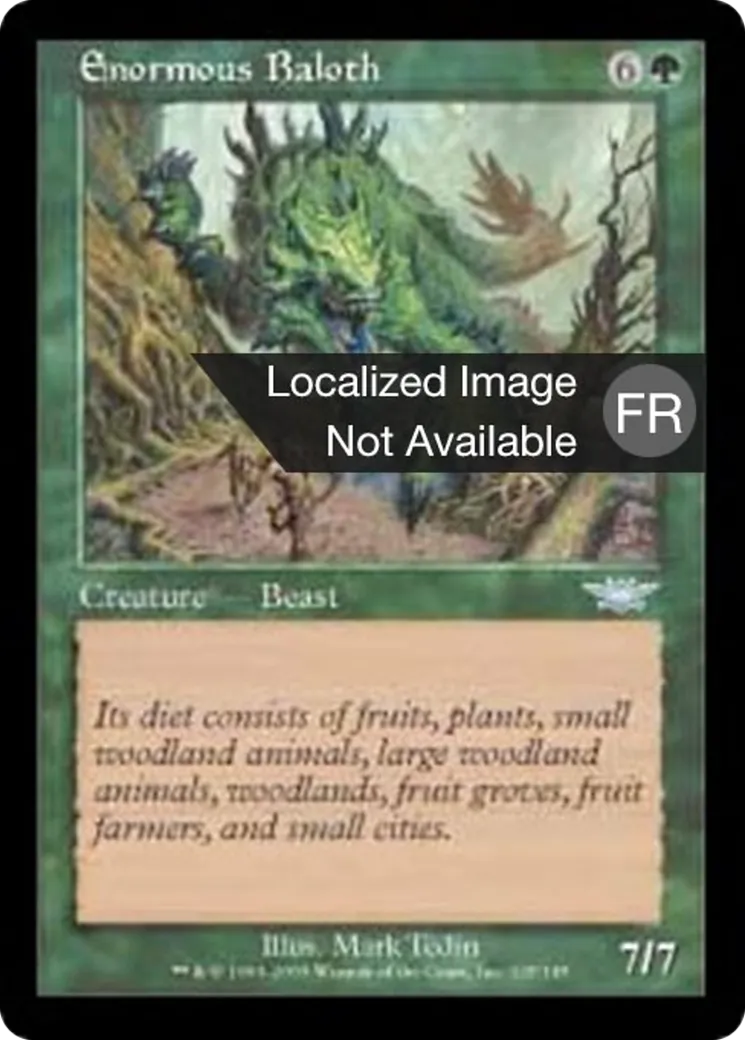Baloth énorme — Legions — Magic: The Gathering