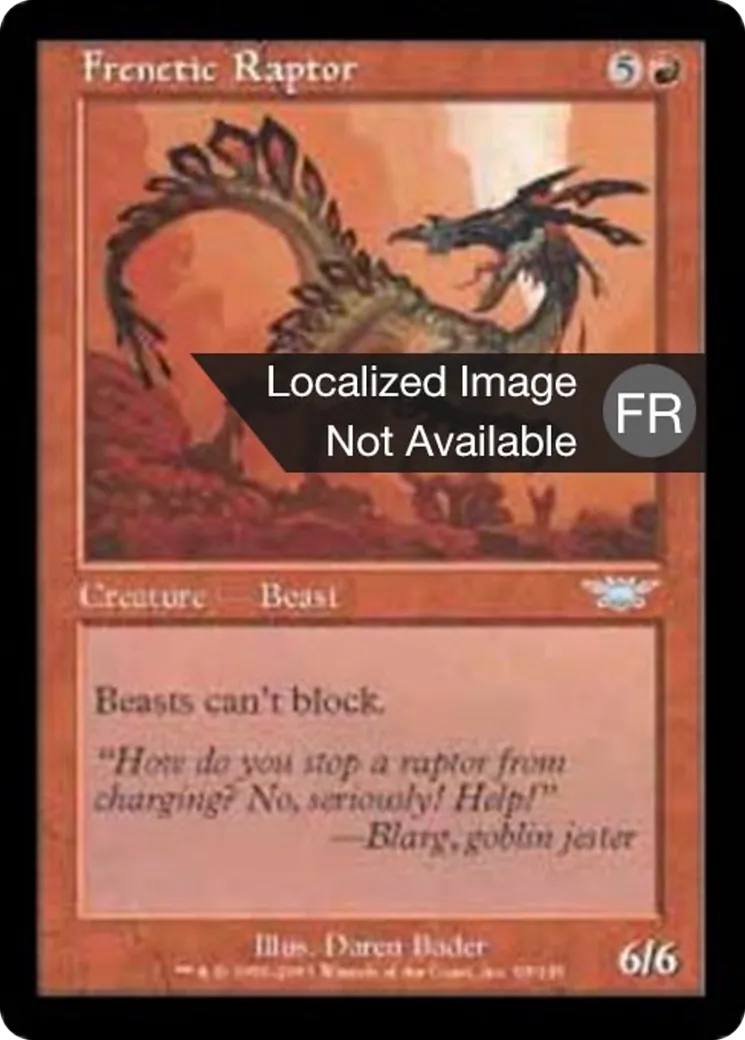 Prédateur frénétique — Legions — Magic: The Gathering