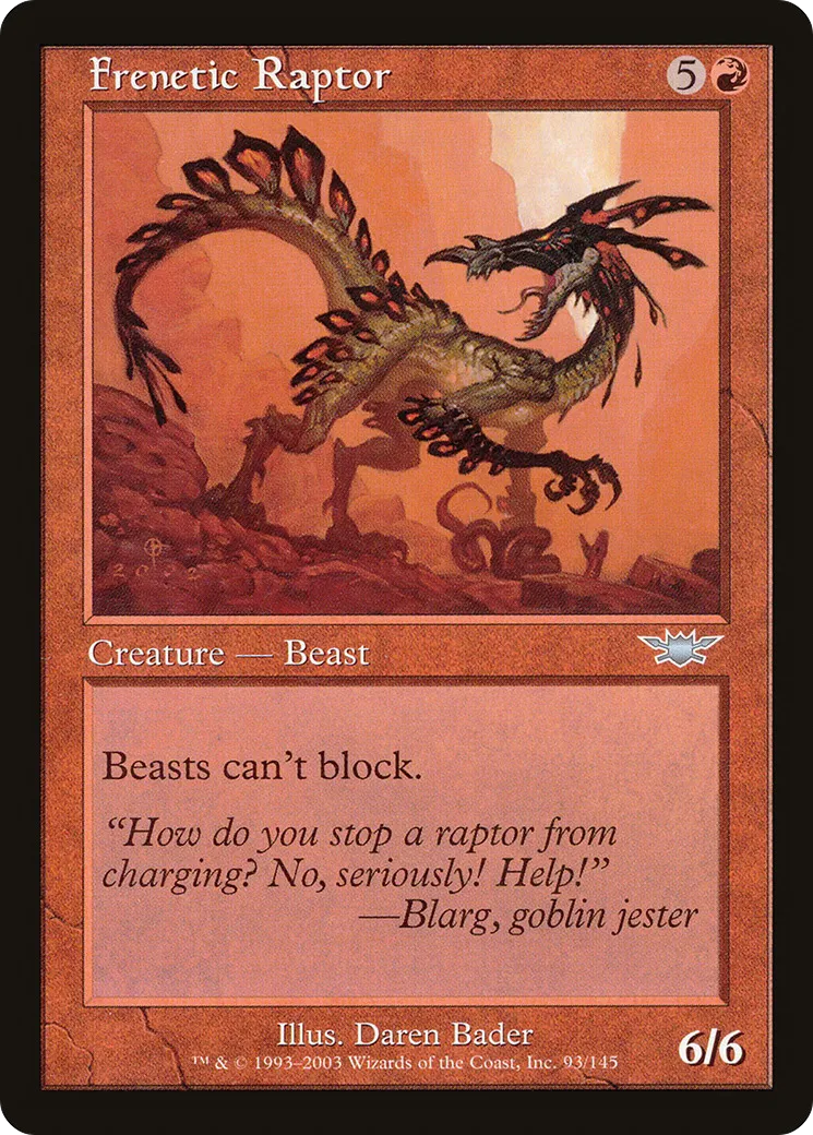 Frenetic Raptor — Legions — Magic: The Gathering