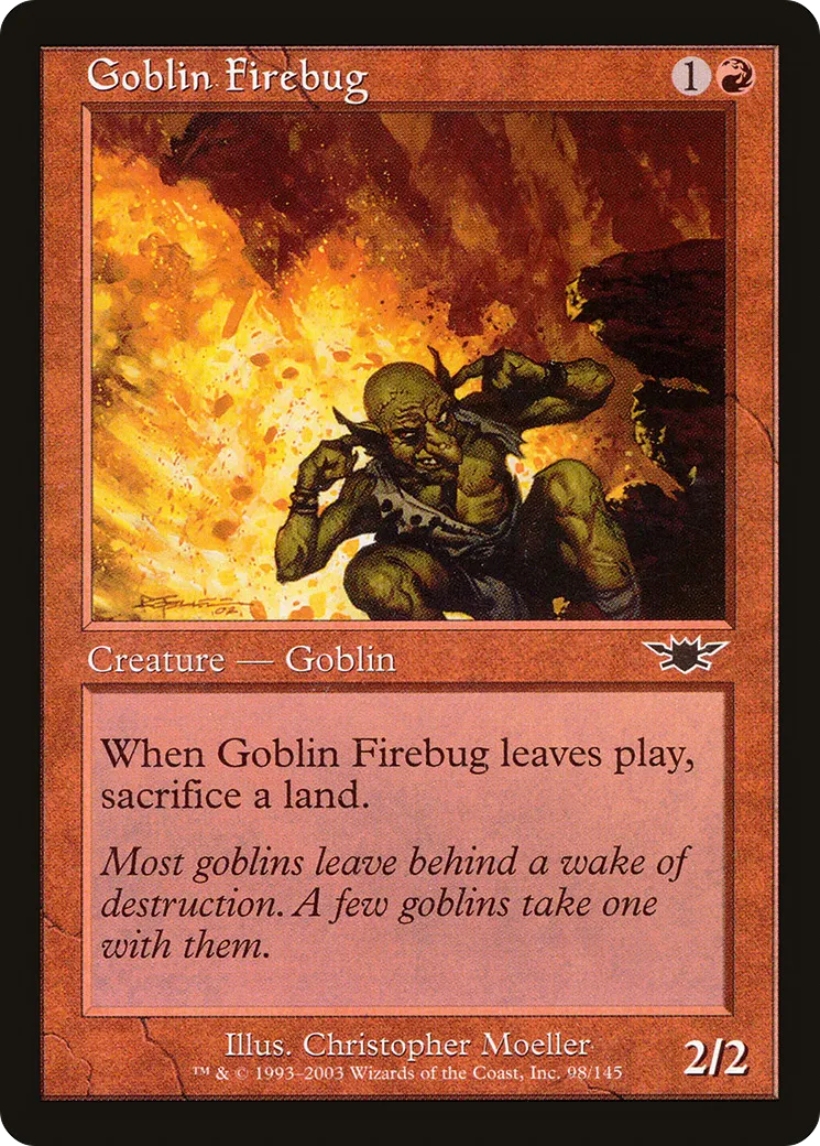 Pyromane gobelin — Legions — Magic: The Gathering