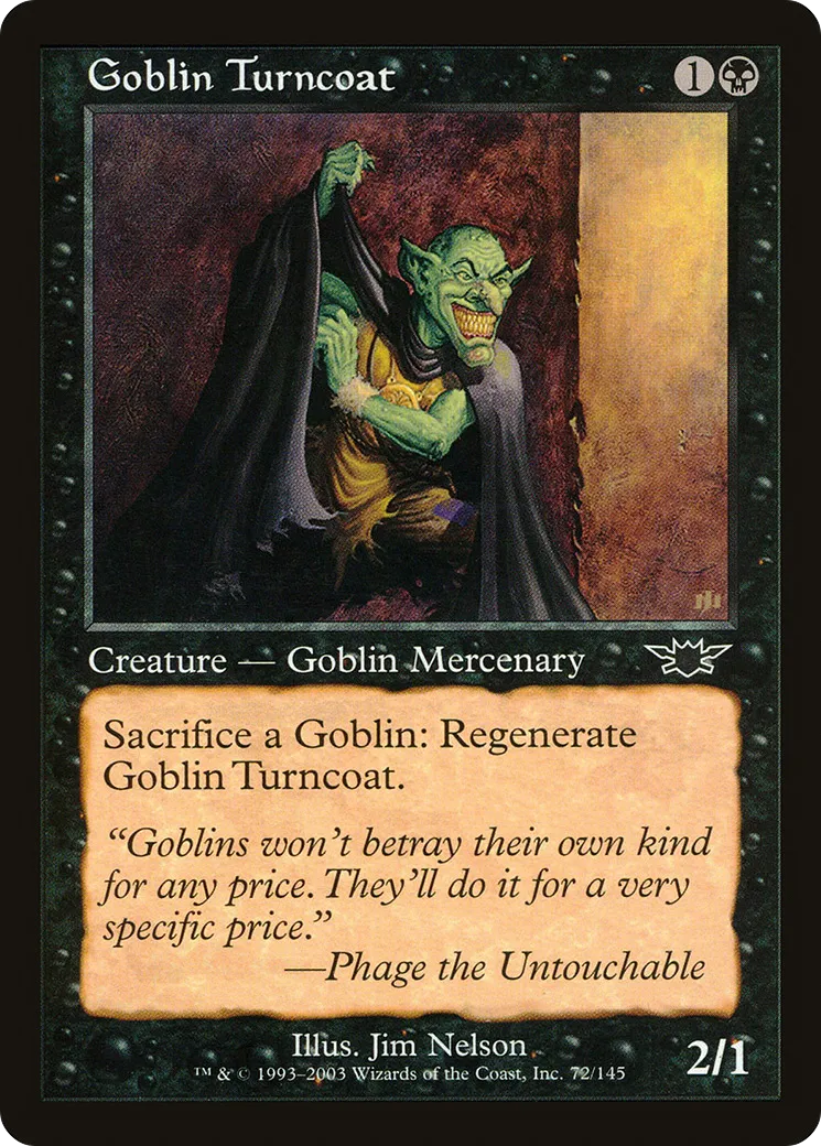 Goblin Turncoat — Legions — Magic: The Gathering