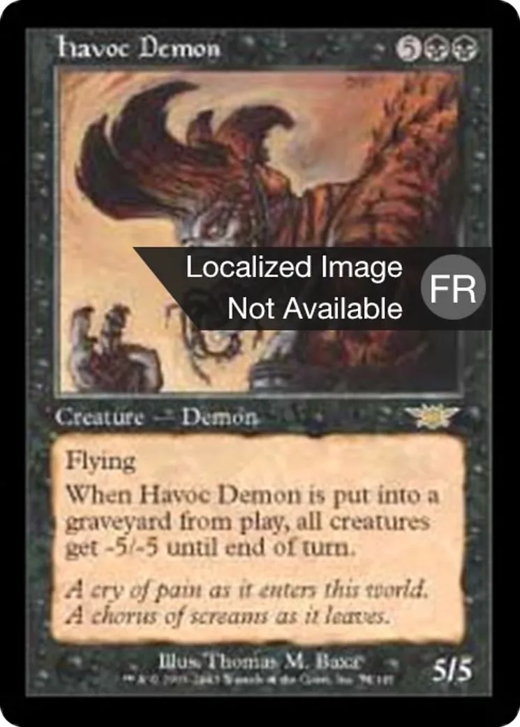 Démon ravageur — Legions — Magic: The Gathering