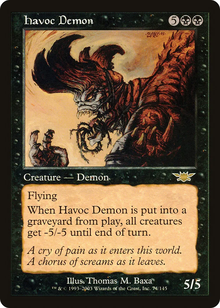 Havoc Demon — Legions — Magic: The Gathering