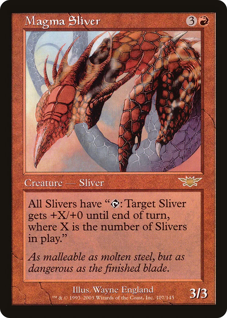 Magma Sliver — Legions — Magic: The Gathering