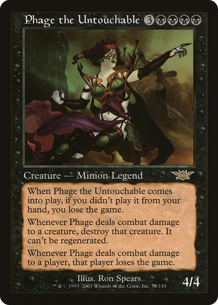 Phage the Untouchable — Legions — Magic: The Gathering