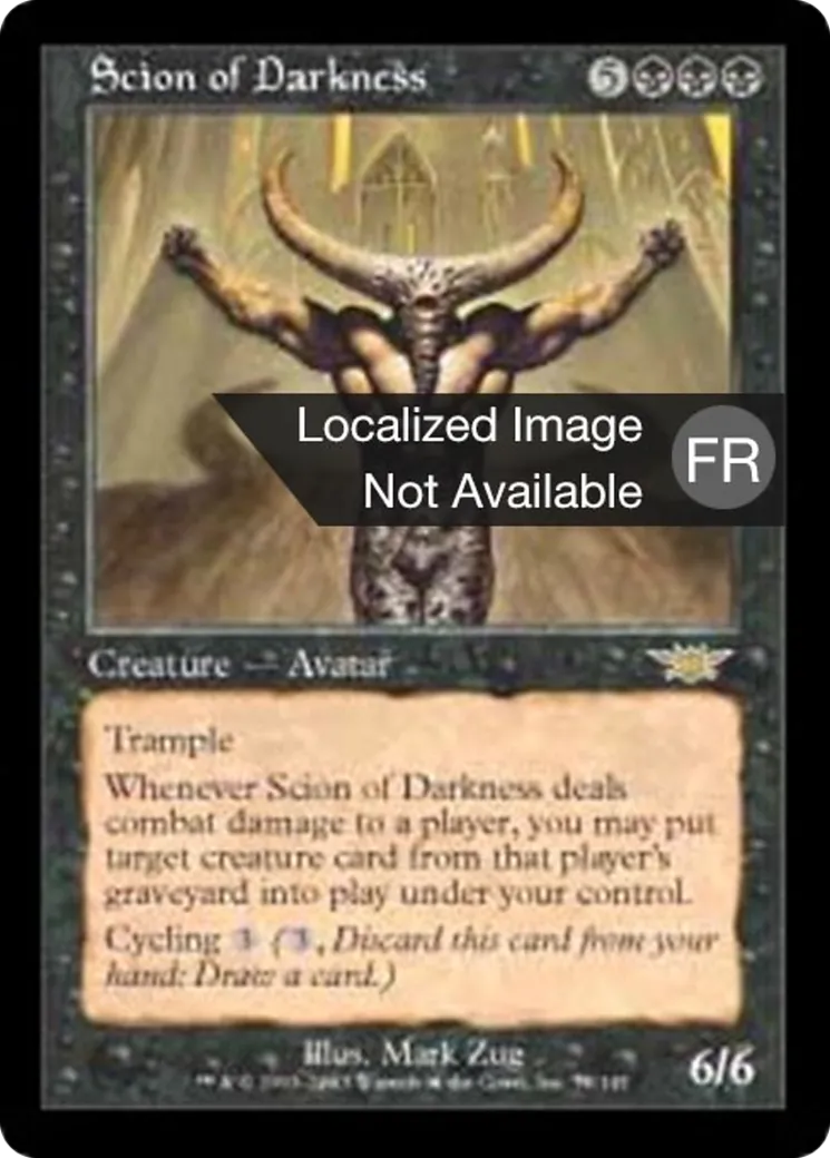 Scion des ténèbres — Legions — Magic: The Gathering