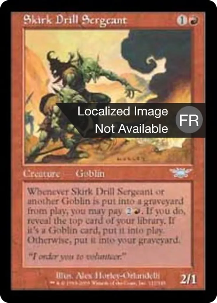 Sergent instructeur skirkien — Legions — Magic: The Gathering