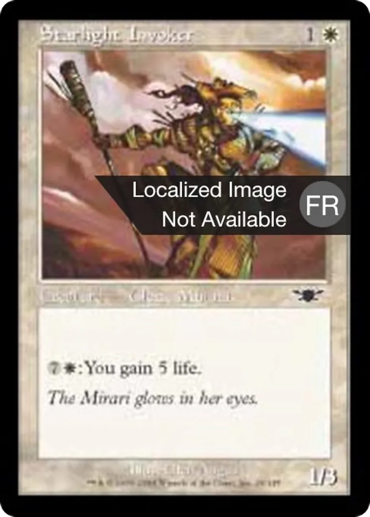 Invocatrice de lumière d'étoile — Legions — Magic: The Gathering
