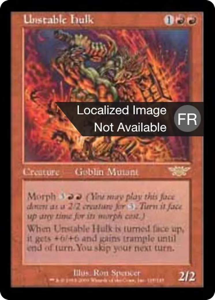 Carcasse instable — Legions — Magic: The Gathering