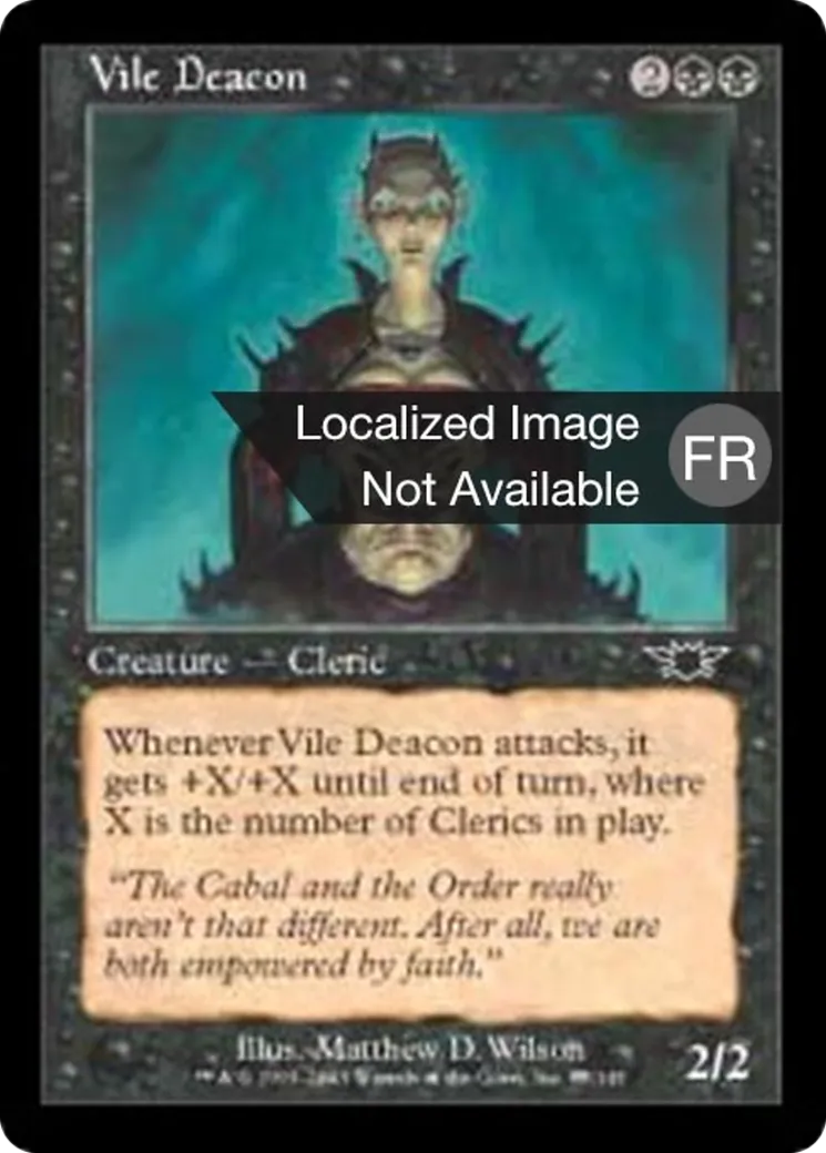 Diacre infâme — Legions — Magic: The Gathering