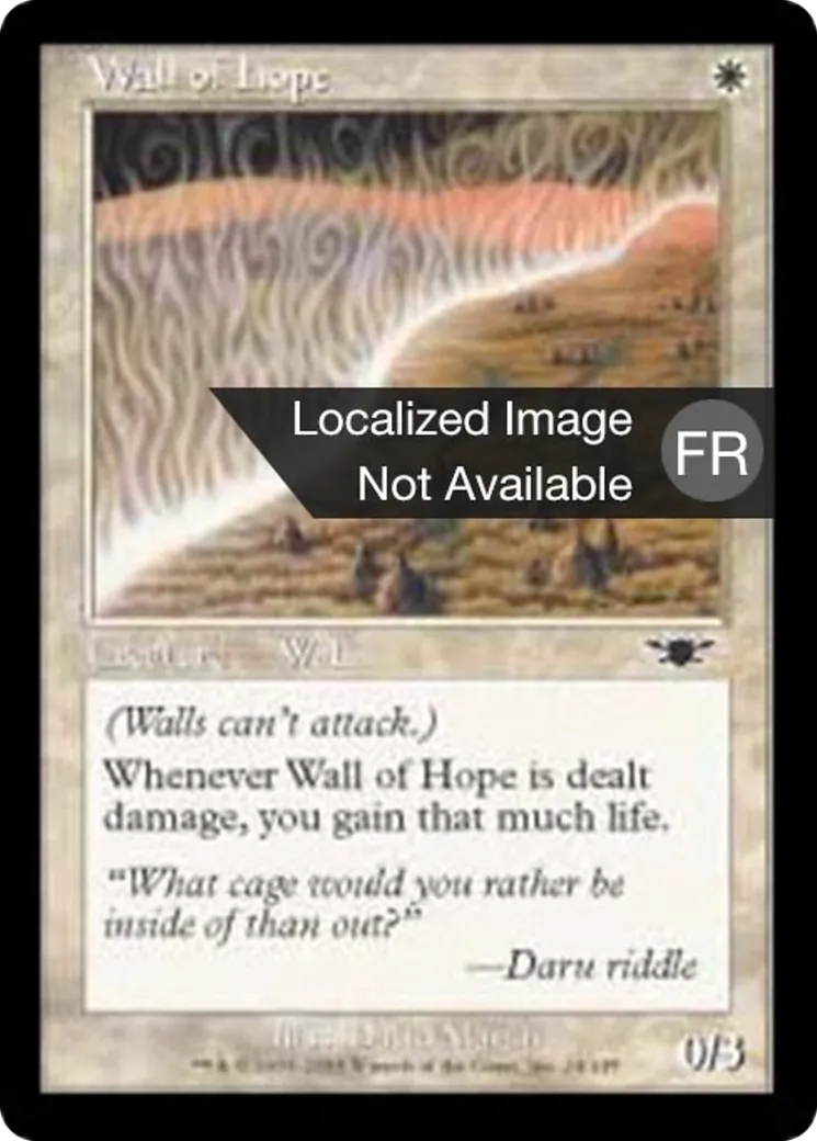Mur d'espoir — Legions — Magic: The Gathering