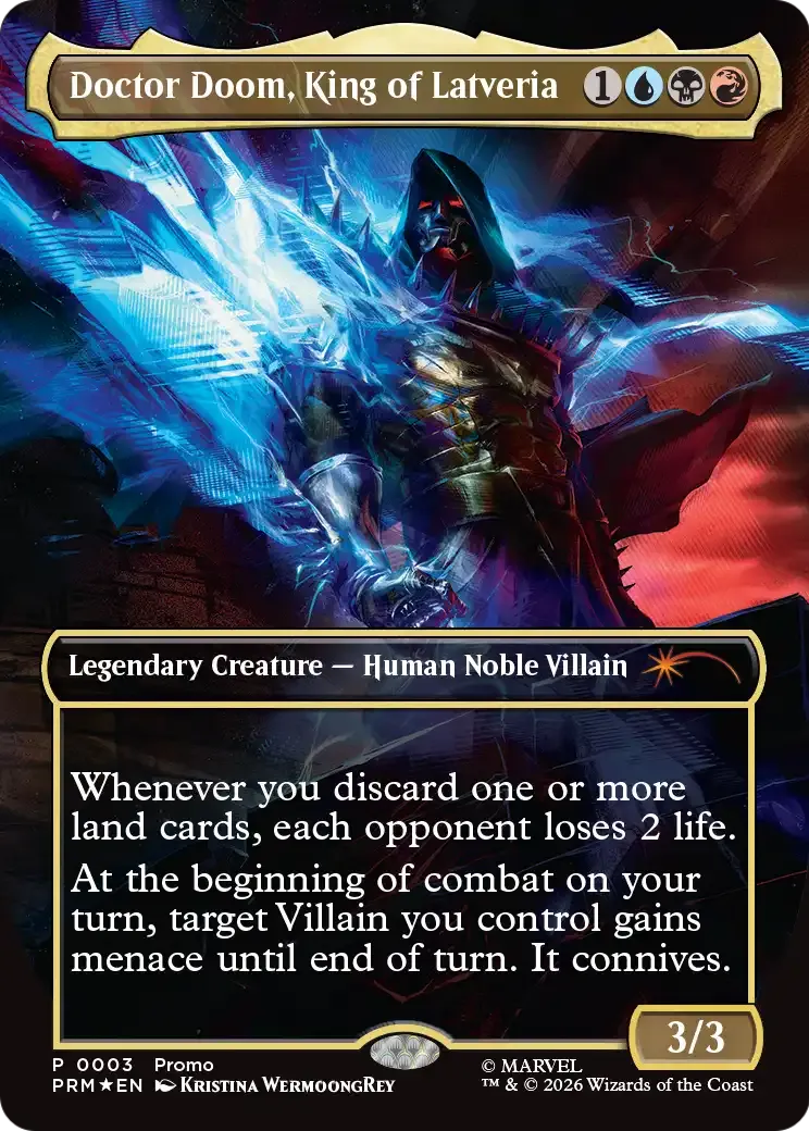 Docteur Fatalis, roi de Latvérie from Marvel Legends Series Inserts - Magic: The Gathering