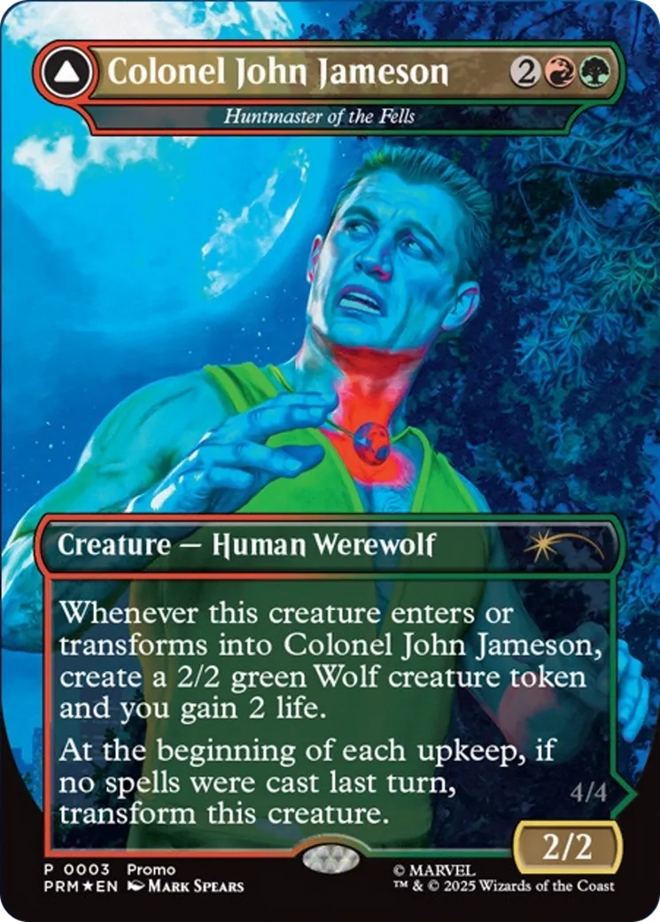 Maître-chasseur de la lande // Ravageur de la lande — Marvel Legends Series Inserts — Magic: The Gathering