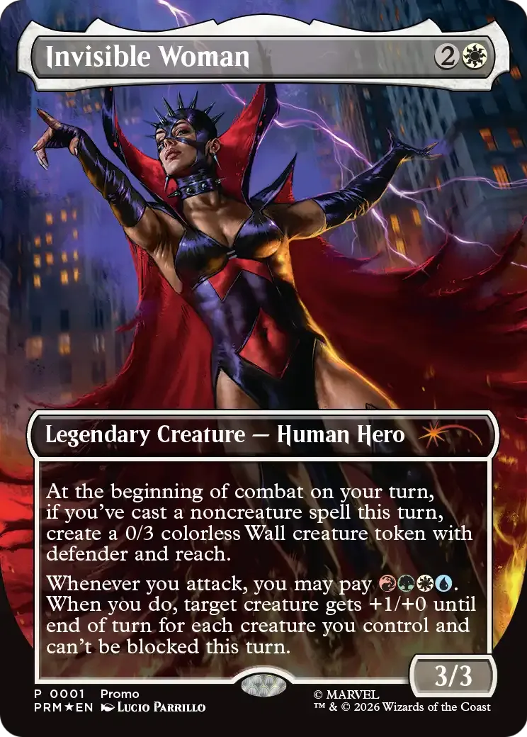 Invisible Woman — Marvel Legends Series Inserts — Magic: The Gathering