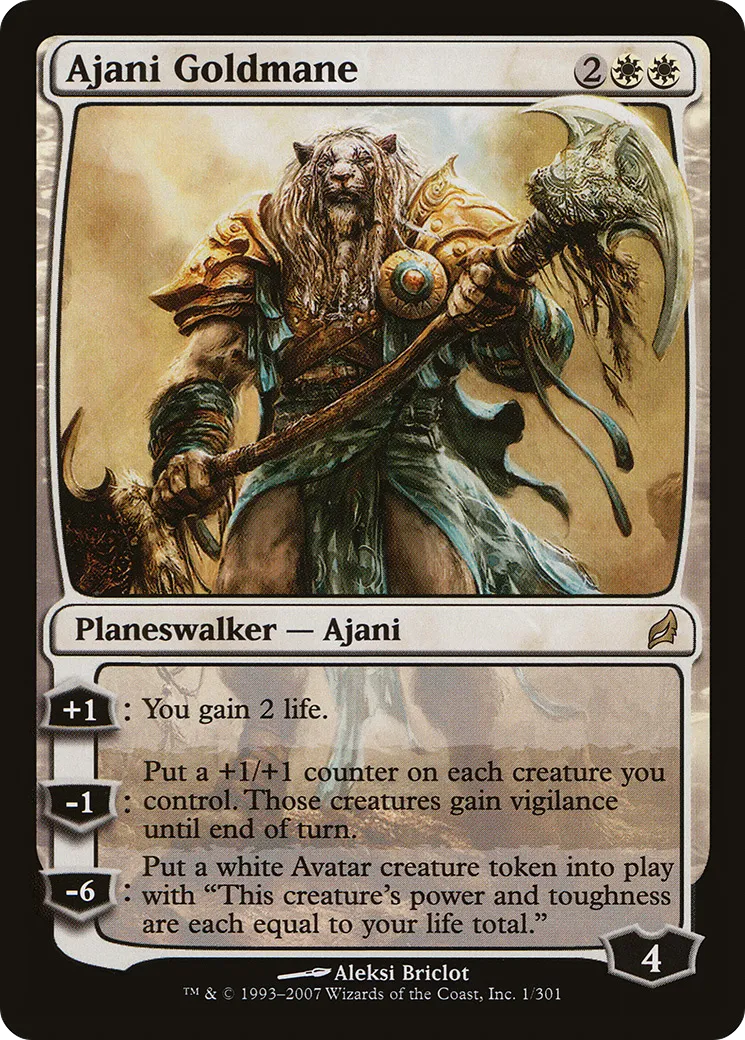 Ajani Crinièredor — Lorwyn — Magic: The Gathering