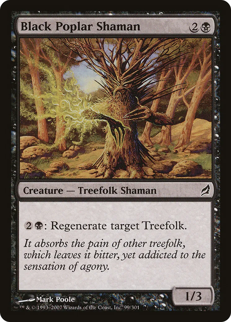 Shamane peuplier noir — Lorwyn — Magic: The Gathering