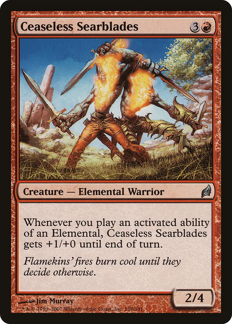 Ceaseless Searblades — Lorwyn — Magic: The Gathering