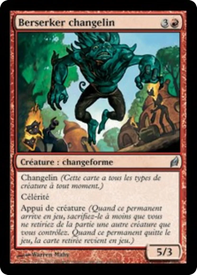 Berserker changelin — Lorwyn — Magic: The Gathering