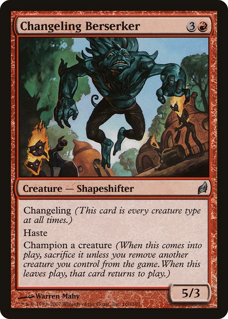 Changeling Berserker — Lorwyn — Magic: The Gathering