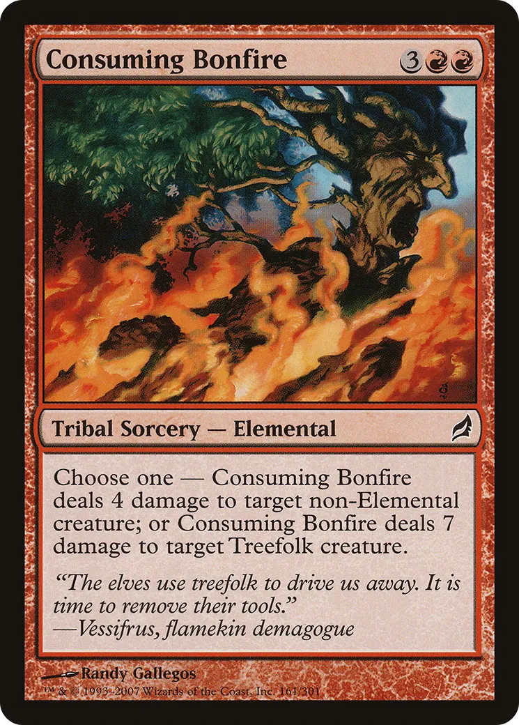 Consuming Bonfire — Lorwyn — Magic: The Gathering