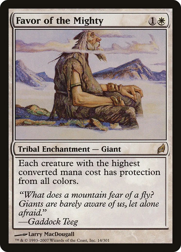 Faveur des puissants — Lorwyn — Magic: The Gathering