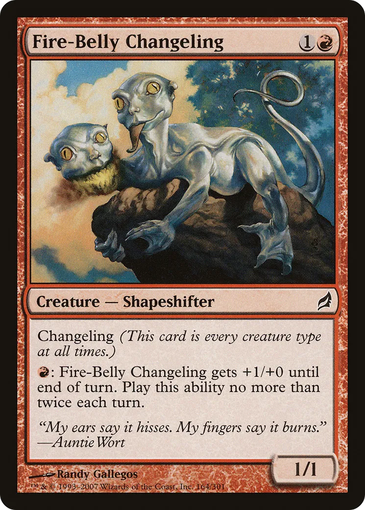 Fire-Belly Changeling — Lorwyn — Magic: The Gathering