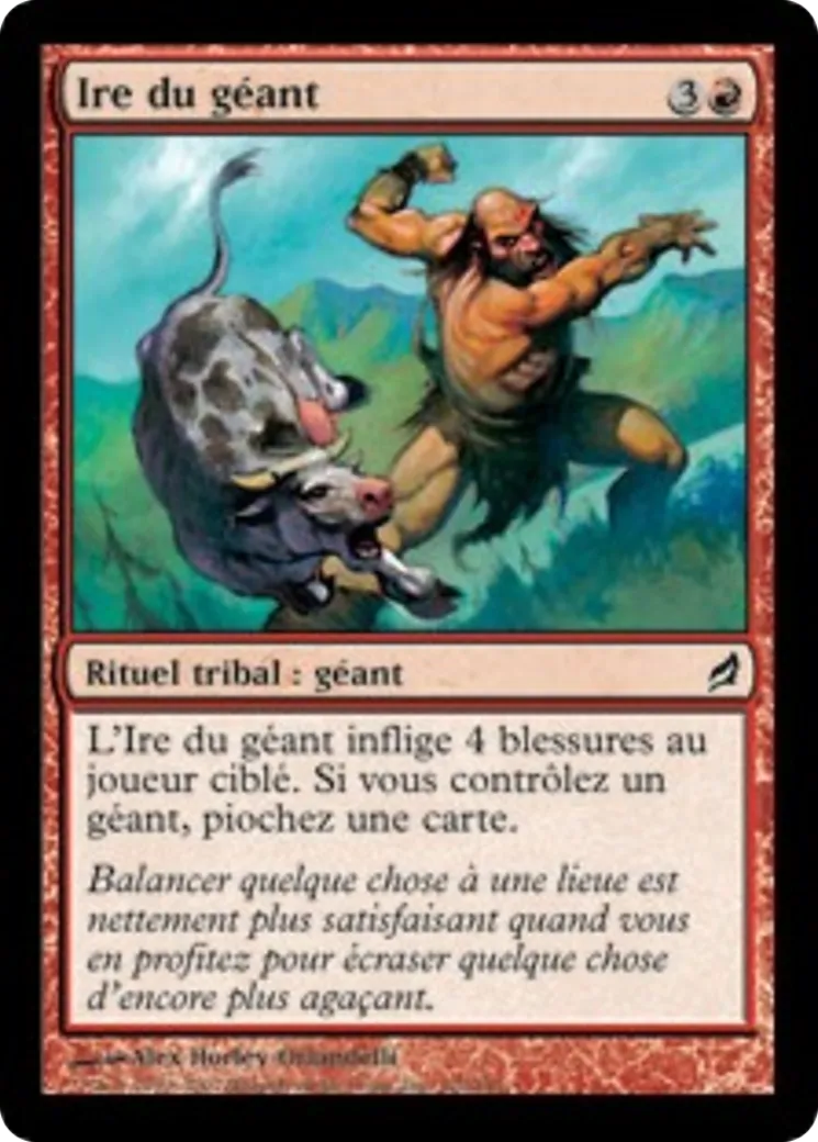 Ire du géant — Lorwyn — Magic: The Gathering