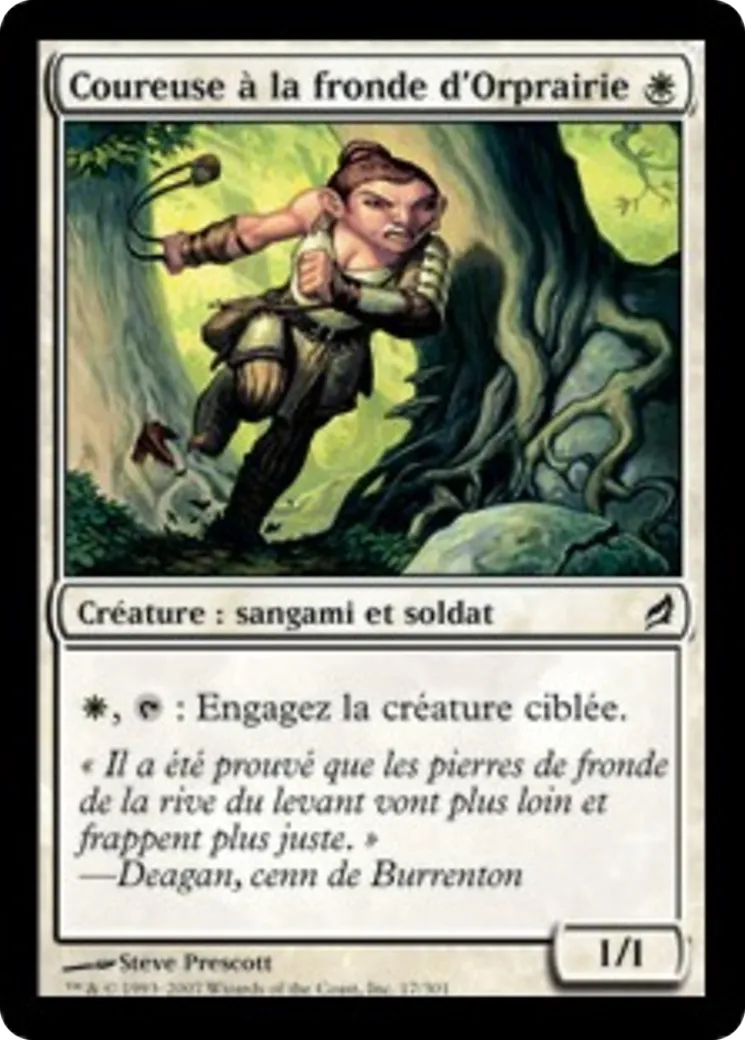 Coureuse à la fronde d'Orprairie — Lorwyn — Magic: The Gathering