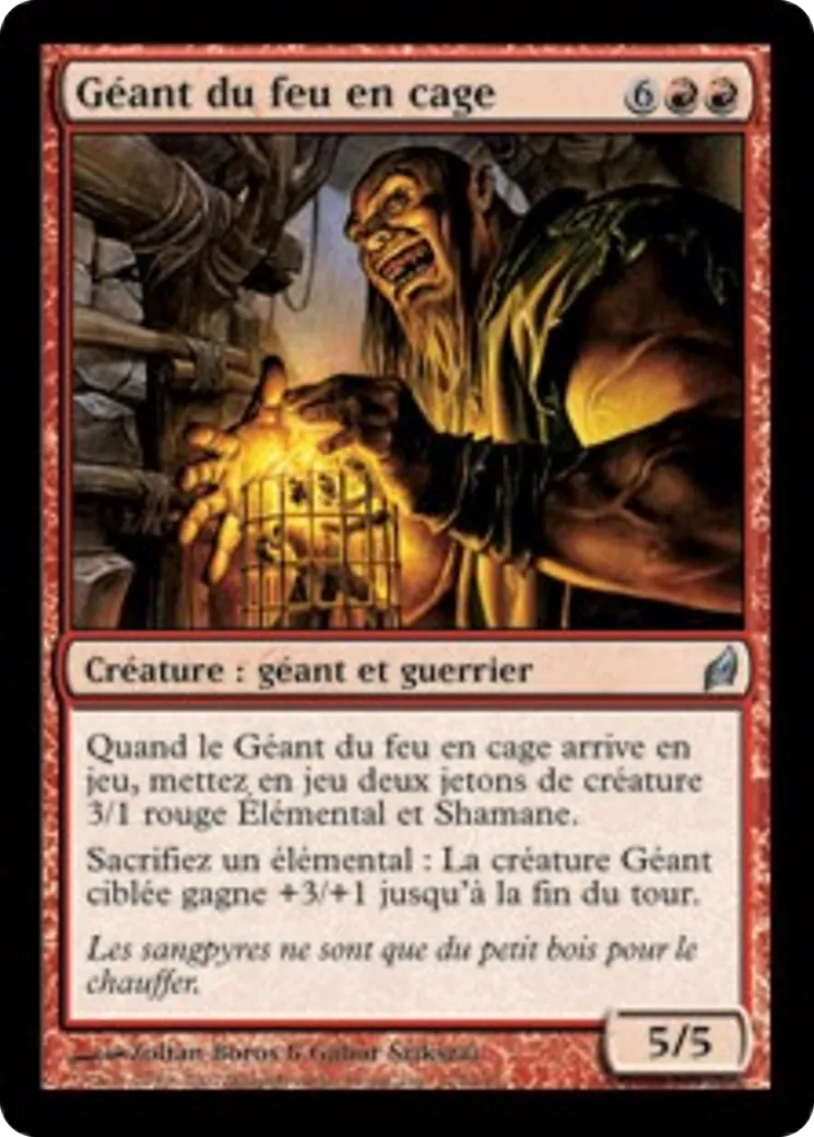 Géant du feu en cage — Lorwyn — Magic: The Gathering