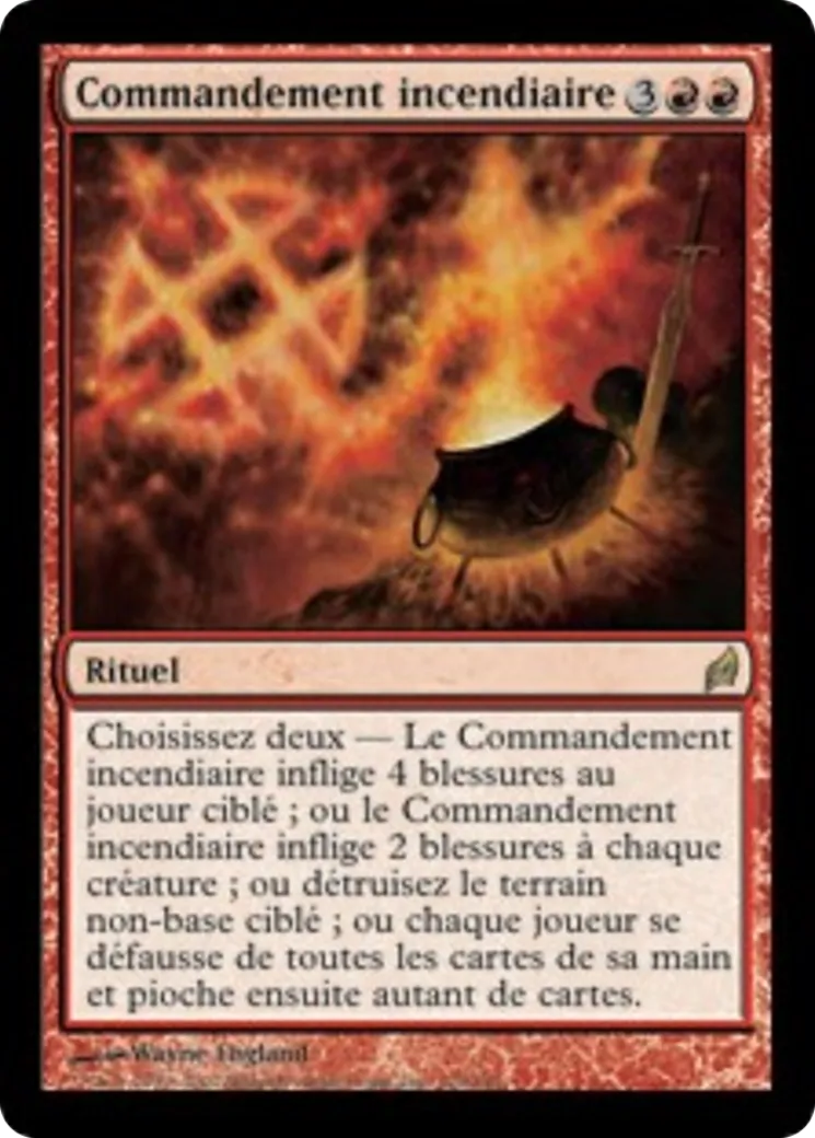 Commandement incendiaire — Lorwyn — Magic: The Gathering