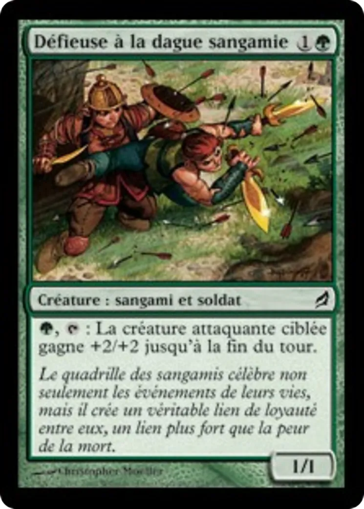 Défieuse à la dague sangamie — Lorwyn — Magic: The Gathering