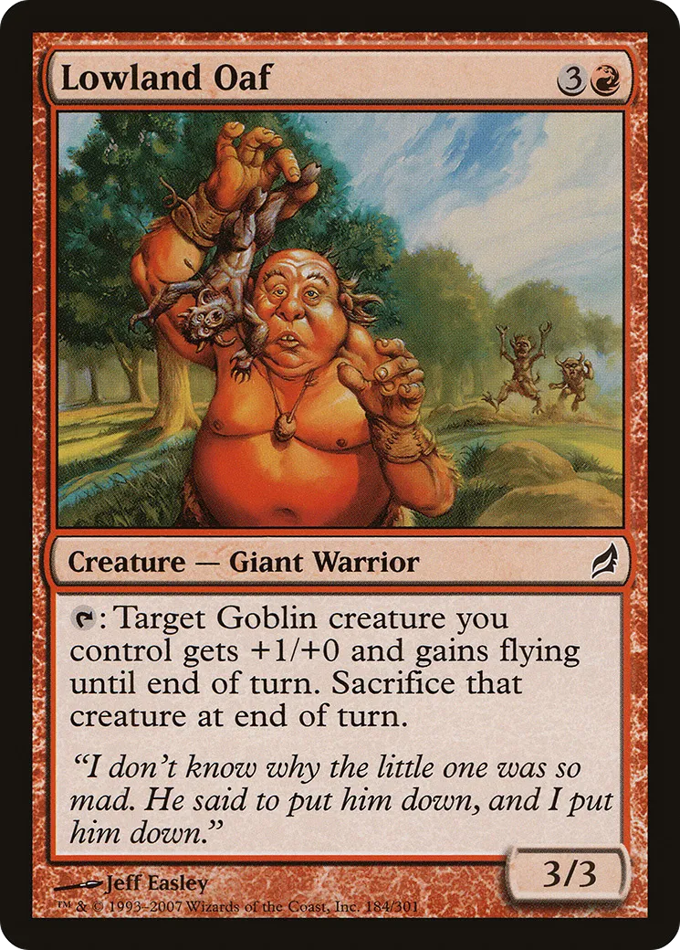 Lowland Oaf — Lorwyn — Magic: The Gathering