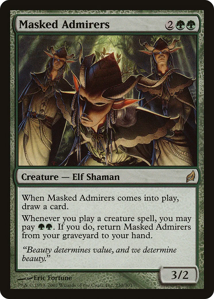 Masked Admirers — Lorwyn — Magic: The Gathering