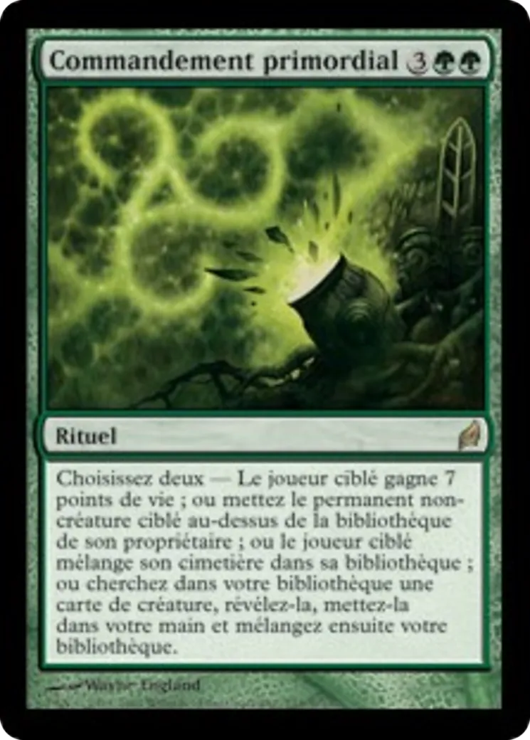 Commandement primordial — Lorwyn — Magic: The Gathering