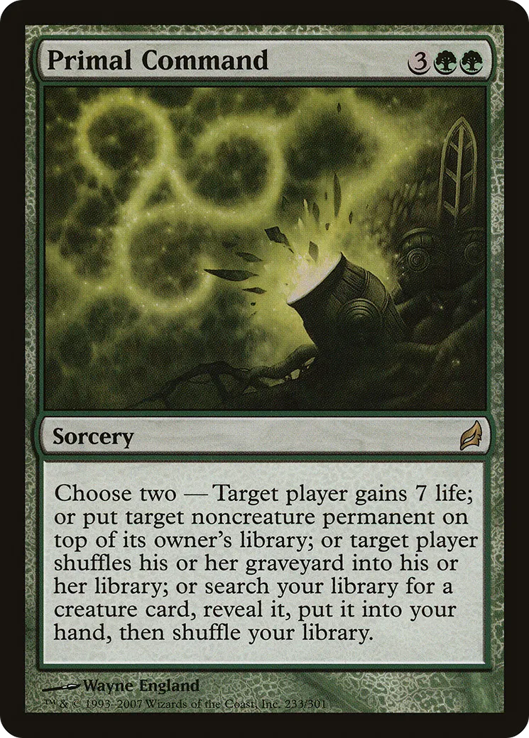 Commandement primordial — Lorwyn — Magic: The Gathering