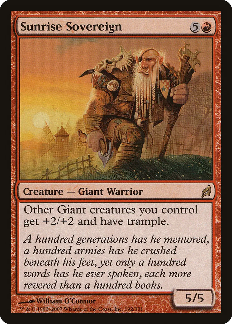 Sunrise Sovereign — Lorwyn — Magic: The Gathering