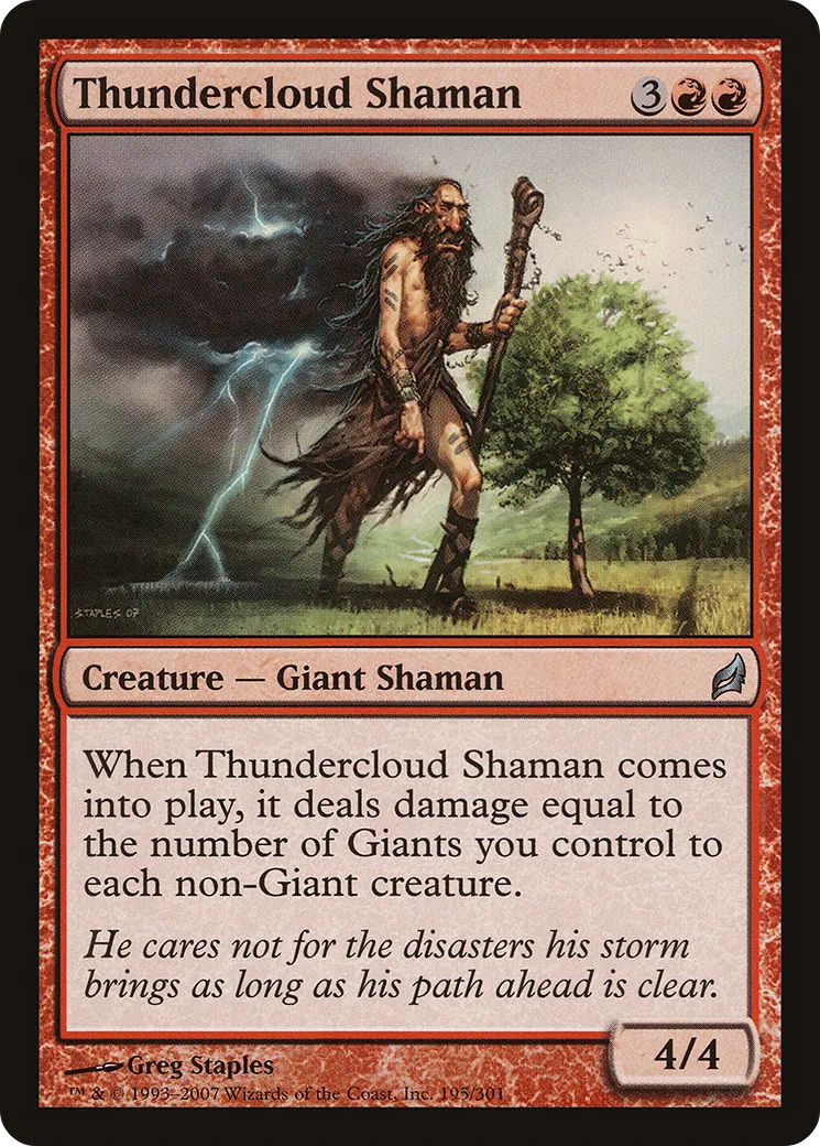 Shamane de nuée d'orage — Lorwyn — Magic: The Gathering