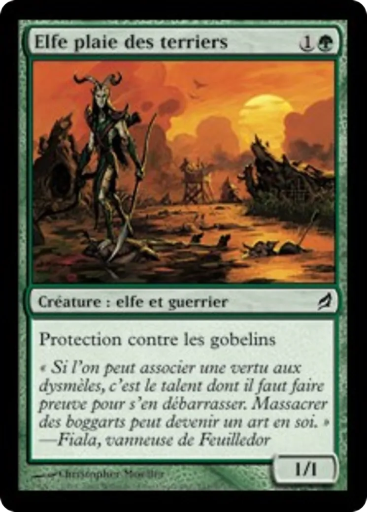 Elfe plaie des terriers — Lorwyn — Magic: The Gathering