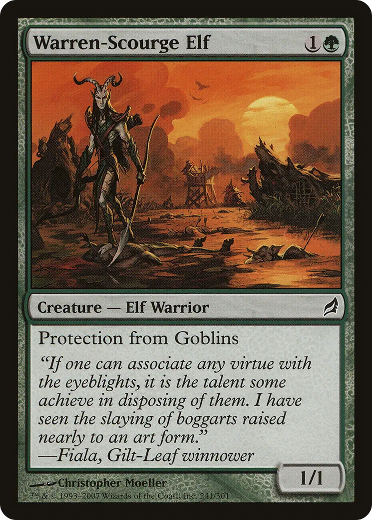 Elfe plaie des terriers — Lorwyn — Magic: The Gathering