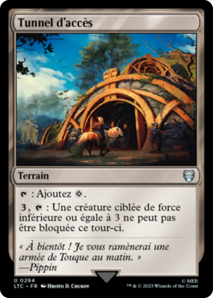 Tunnel d'accès — Tales of Middle-earth Commander — Magic: The Gathering