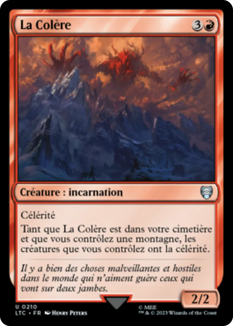 La Colère — Tales of Middle-earth Commander — Magic: The Gathering