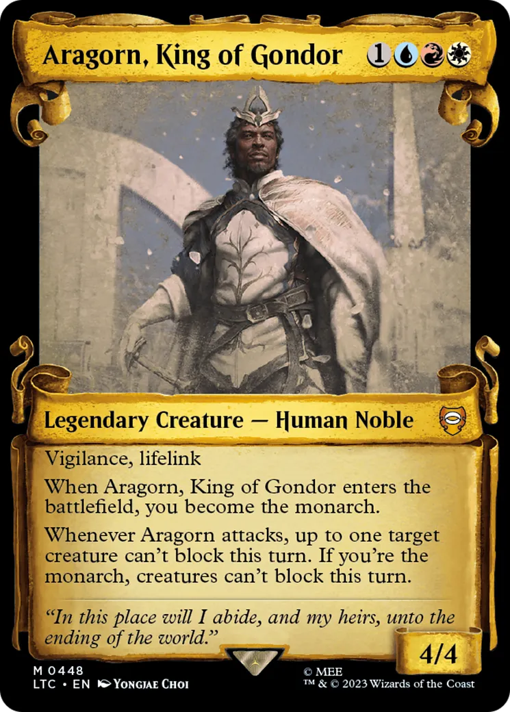 Aragorn, King of Gondor — Tales of Middle-earth Commander — Magic: The Gathering