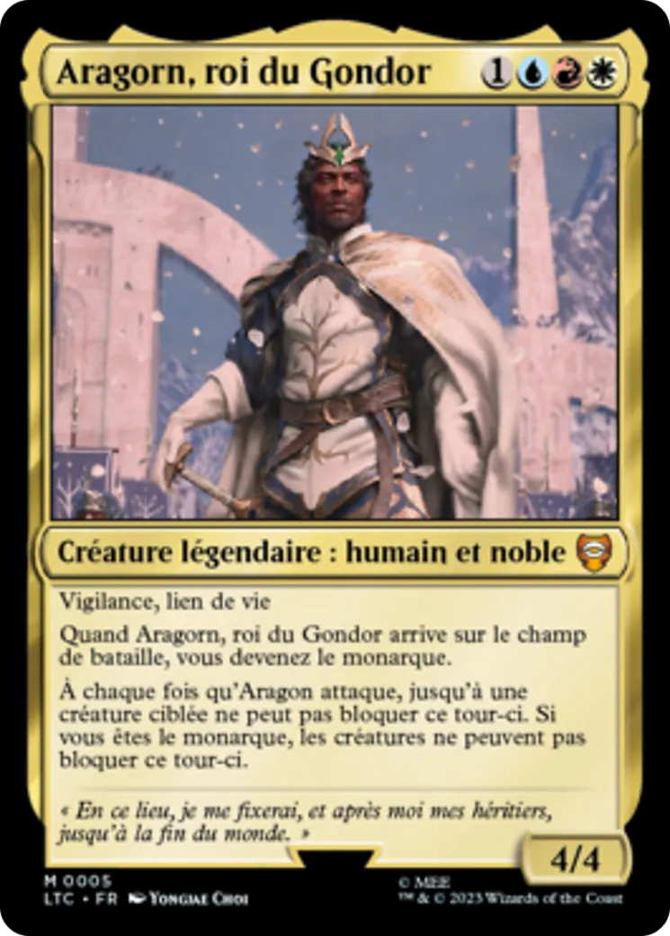Aragorn, roi du Gondor — Tales of Middle-earth Commander — Magic: The Gathering