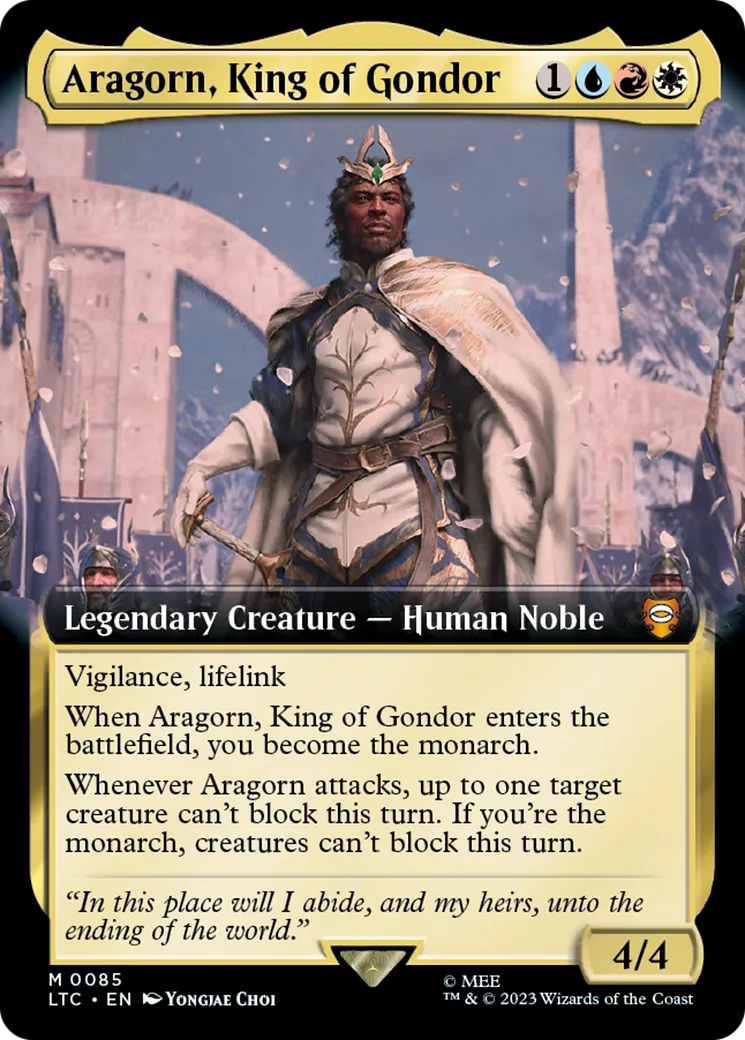 Aragorn, King of Gondor — Tales of Middle-earth Commander — Magic: The Gathering
