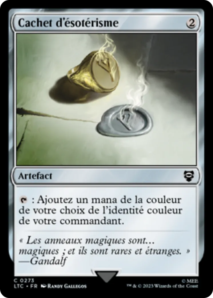 Cachet d'ésotérisme — Tales of Middle-earth Commander — Magic: The Gathering
