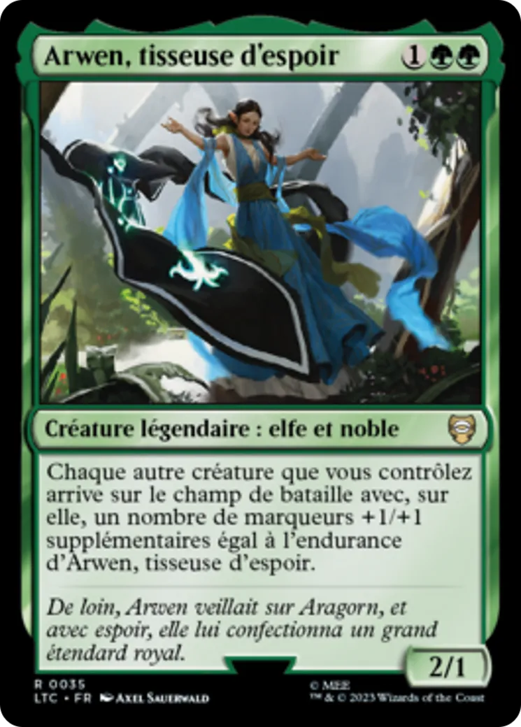 Arwen, tisseuse d'espoir — Tales of Middle-earth Commander — Magic: The Gathering