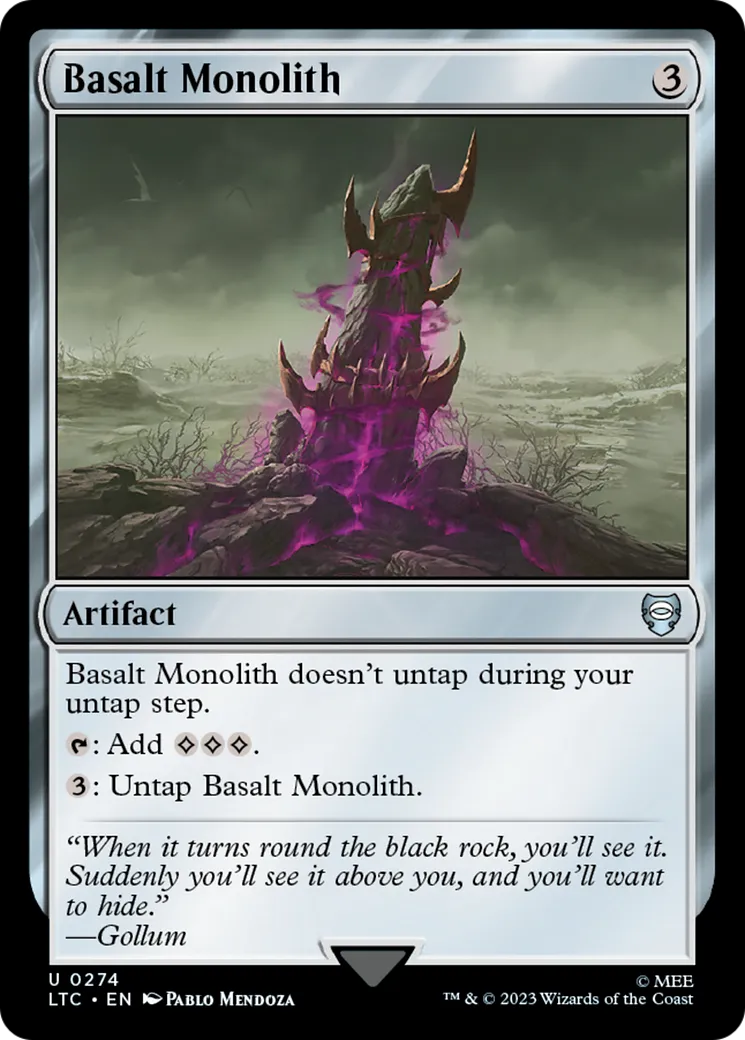 Basalt Monolith — Tales of Middle-earth Commander — Magic: The Gathering