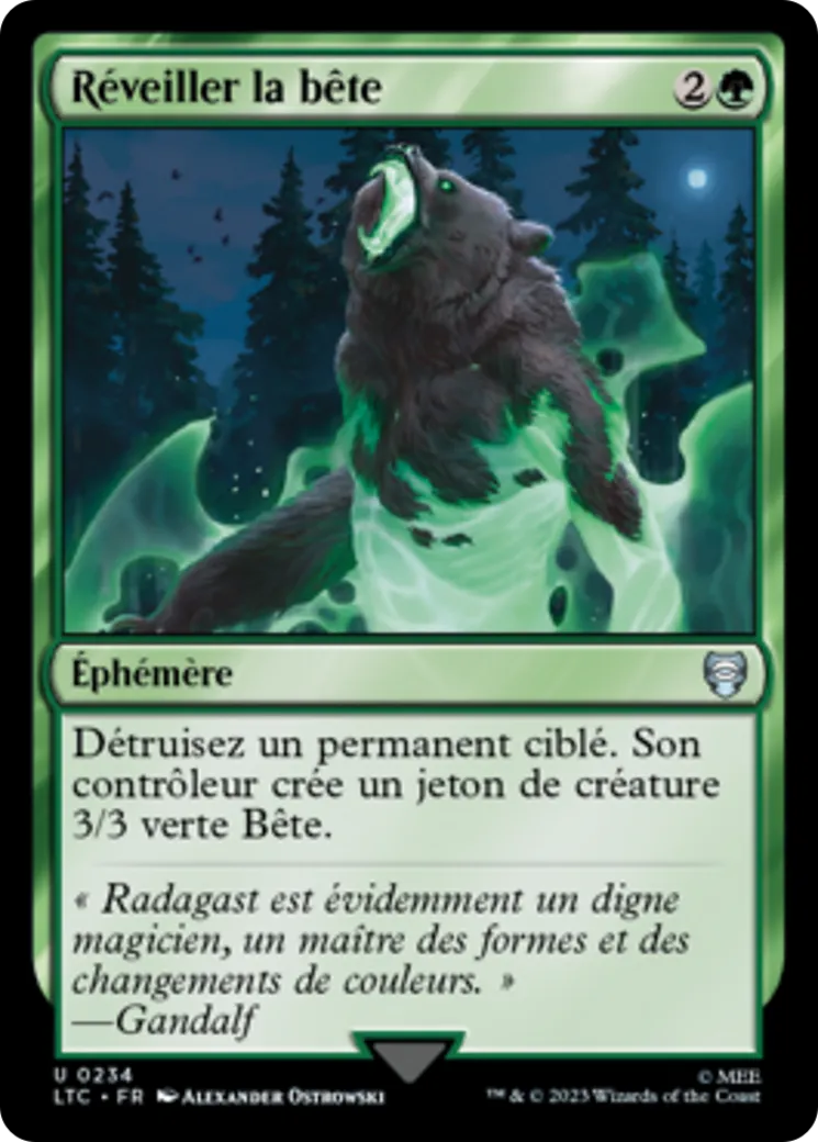 Réveiller la bête from Tales of Middle-earth Commander - Magic: The Gathering