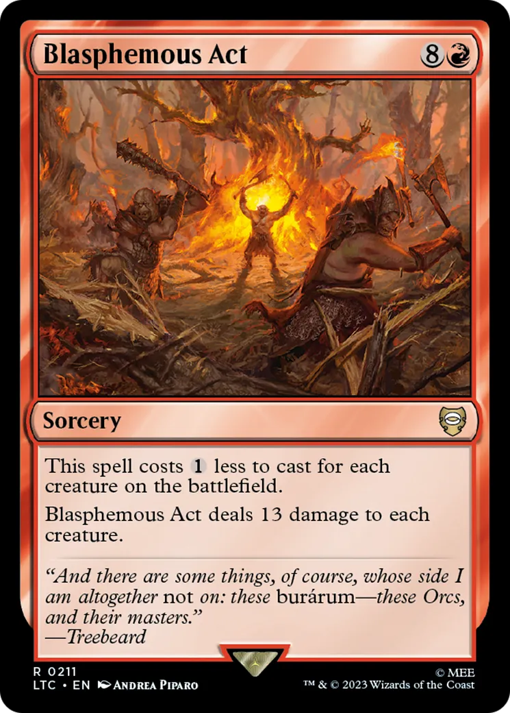 Blasphemous Act — Tales of Middle-earth Commander — Magic: The Gathering
