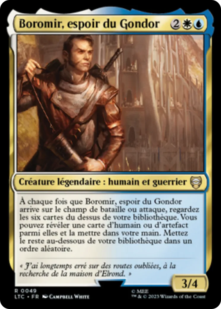 Boromir, espoir du Gondor — Tales of Middle-earth Commander — Magic: The Gathering